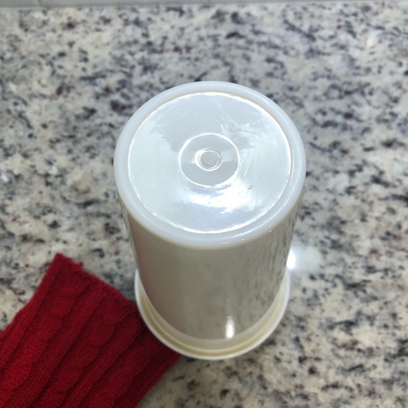 travel coffee / tea mug with red sweater cuddler / cozy / coozie - Picture 4 of 4